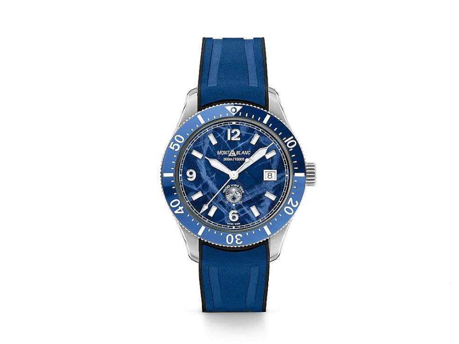 Relojes MontBlanc | Reloj Montblanc 1858 Iced Sea, Cer Mica, Azul, 41 Mm, 129370