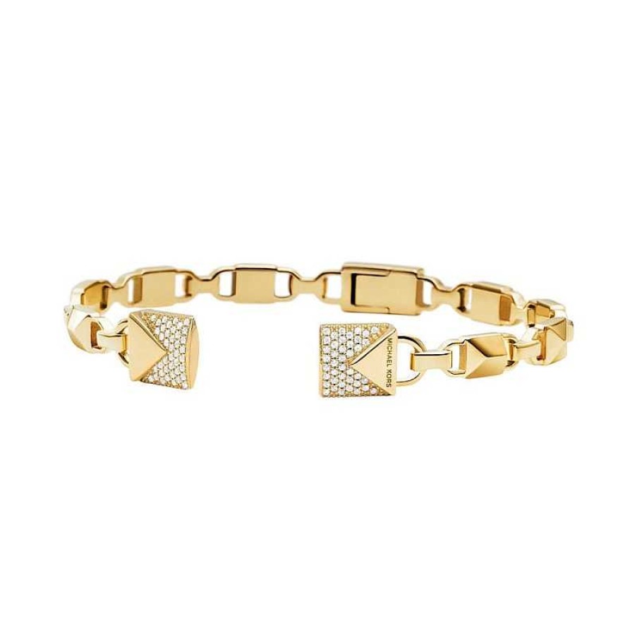 Joyas Michael Kors | Brazalete Michael Kors Mercer Link Abierto Plata